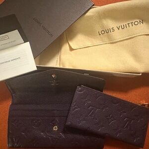 Louis Vuitton Artsy Empriente Monogram Checkbook Wallet